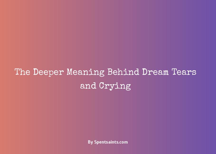 crying in the dream meaning
