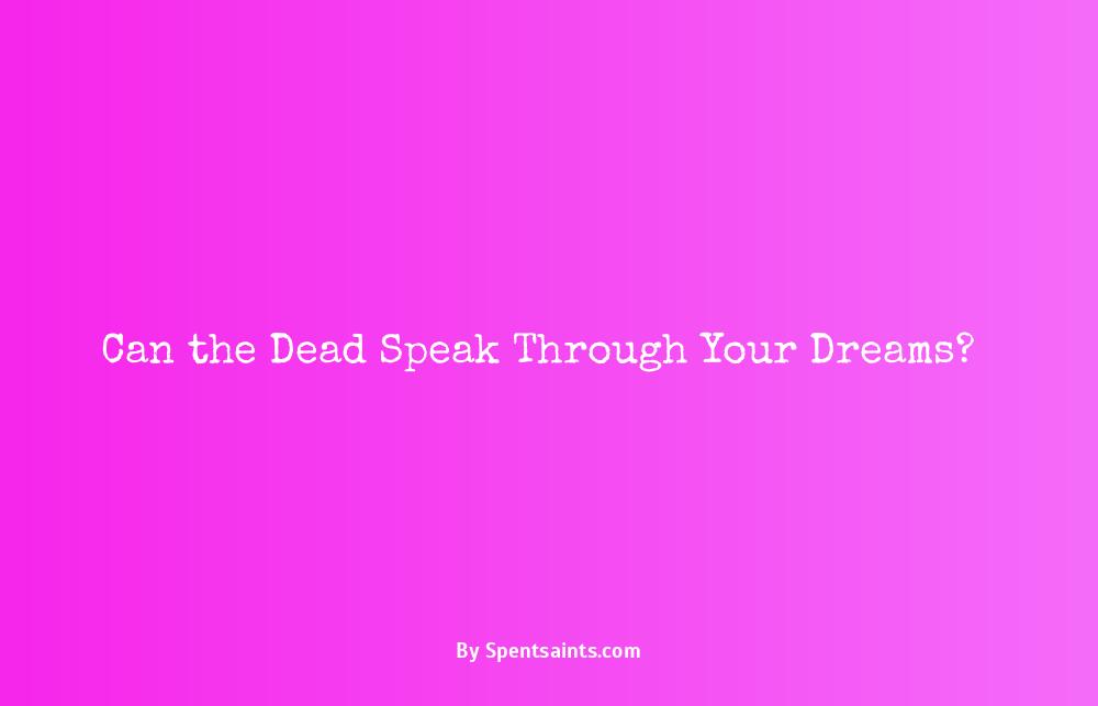 deceased person dream meaning