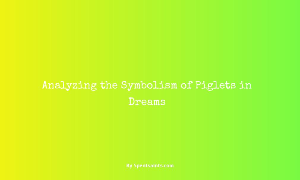 dreaming of a piglet
