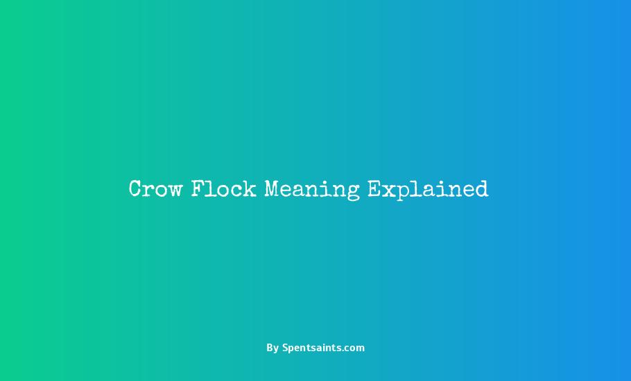 meaning of flock of crows