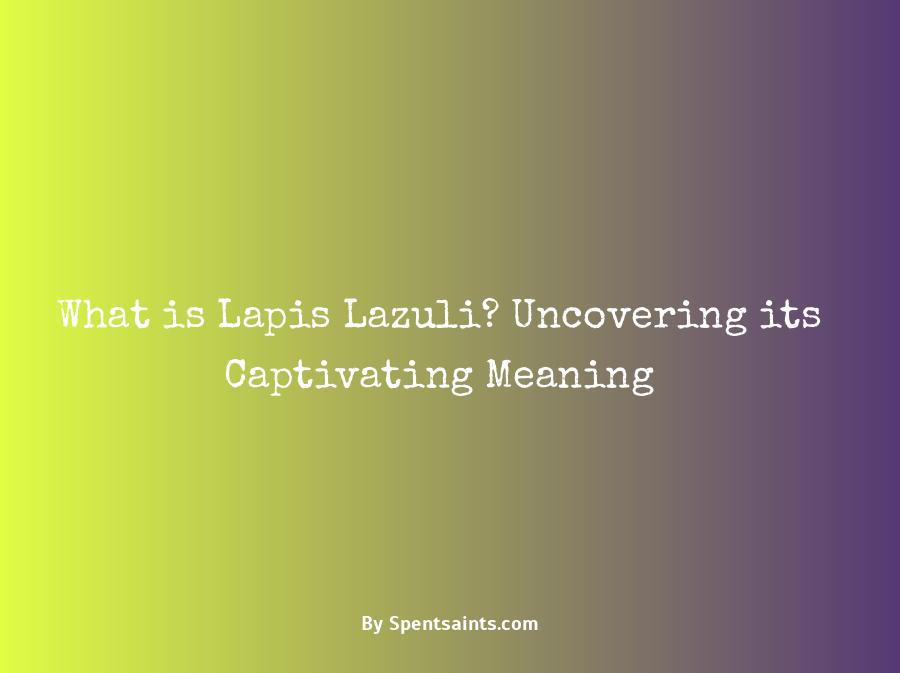 meaning of lapis lazuli