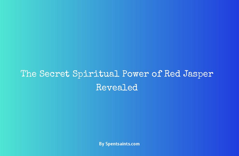 red jasper spiritual meaning