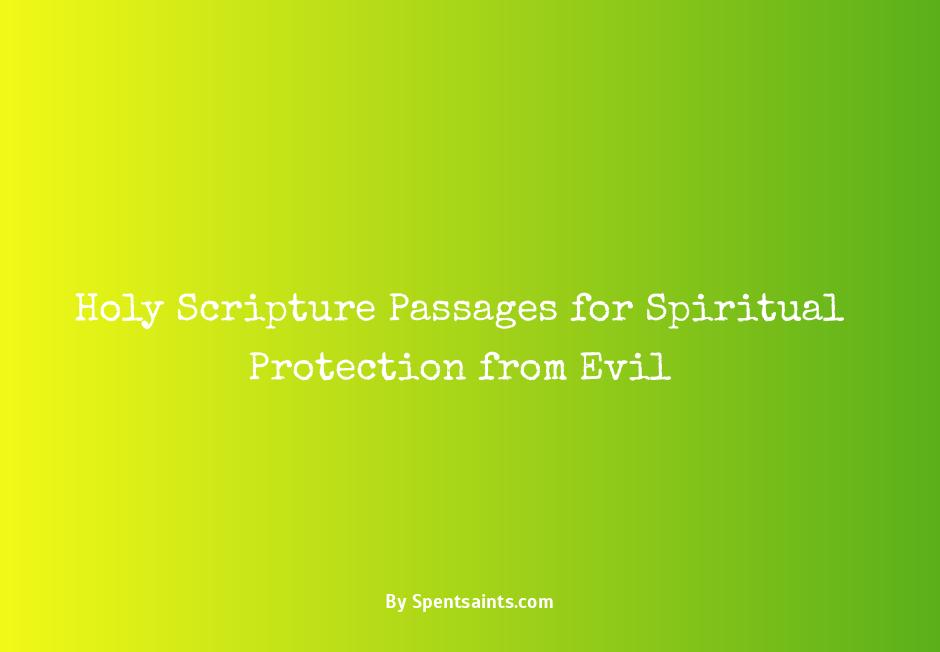 scriptures on spiritual attacks