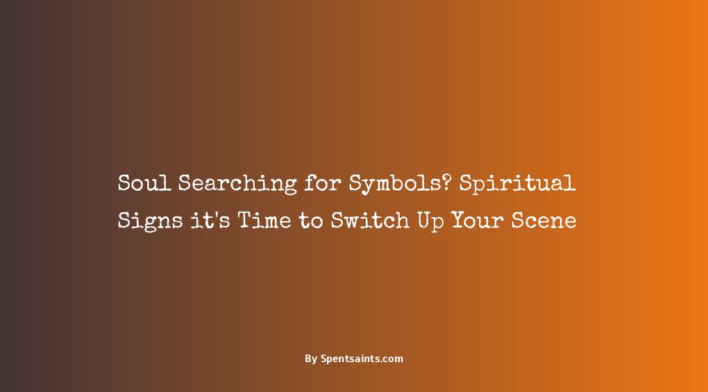 spiritual signs you should move