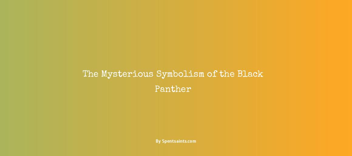 symbolism of a black panther