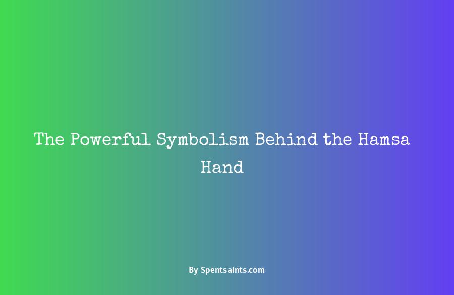 what does the hamsa hand symbolize